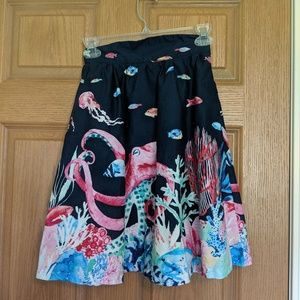 ModCloth Marine Bio Octopus Skirt with Pockets
